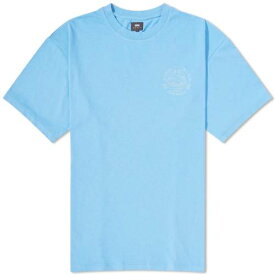 エドウイン Tシャツ 青色 ブルー メンズ 【 EDWIN MUSIC CHANNEL T-SHIRT / PARISIAN BLUE 】 メンズファッション トップス カットソー