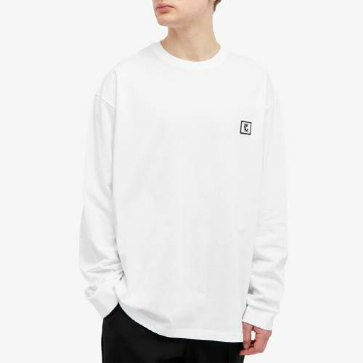 楽天市場】ウーヨンミ スリーブ ロゴ Tシャツ 白色 ホワイト 長袖 