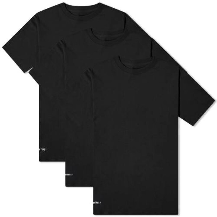 楽天市場】ダブルタップス 3個入 Tシャツ 黒色 ブラック メンズ 