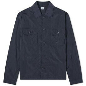 シーピーカンパニー C.P. メンズ 【 C.P. COMPANY COMPANY CHROME-R POCKET OVERSHIRT / TOTAL ECLIPSE 】 メンズファッション コート ジャケット