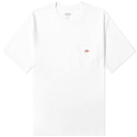 Tシャツ 白色 ホワイト メンズ 【 DANTON POCKET T-SHIRT / WHITE 】 メンズファッション トップス カットソー