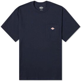 Tシャツ 紺色 ネイビー メンズ 【 DANTON POCKET T-SHIRT / NAVY 】 メンズファッション トップス カットソー