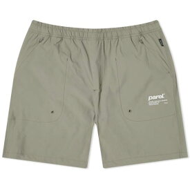 【★スーパーSALE★6/11深夜2時迄】ナイロン ショーツ ハーフパンツ 緑 グリーン メンズ 【 PAREL STUDIOS PAREL STUDIOS SAANA NYLON SHORTS / DUSTY GREEN 】 メンズファッション ズボン