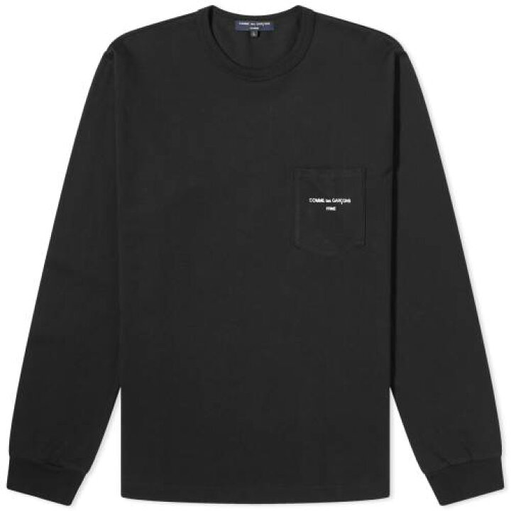 楽天市場】コムデギャルソン オム ロゴ スリーブ Tシャツ 黒色 