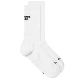 【★スーパーSALE★6/11深夜2時迄】白色 ホワイト メンズ 【 PAS NORMAL STUDIOS PAS NORMAL STUDIOS ESSENTIAL SOCK / WHITE 】 インナー 下着 ナイトウエア レッグ