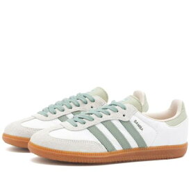 アディダス サンバ 白色 ホワイト 銀色 シルバー 緑 グリーン & スニーカー メンズ 【 ADIDAS SAMBA OG / WHITE SILVER GREEN & PUTTY 】