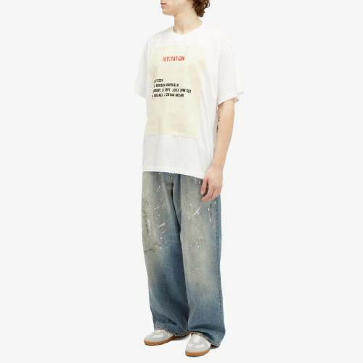 エムエム6 MM6 SH0GC0001 STJ391 Tシャツ T-SHIRT メンズ トップス メゾンマルジェラ 半袖 カットソー ナンバリングロゴ クルーネック 爆買
