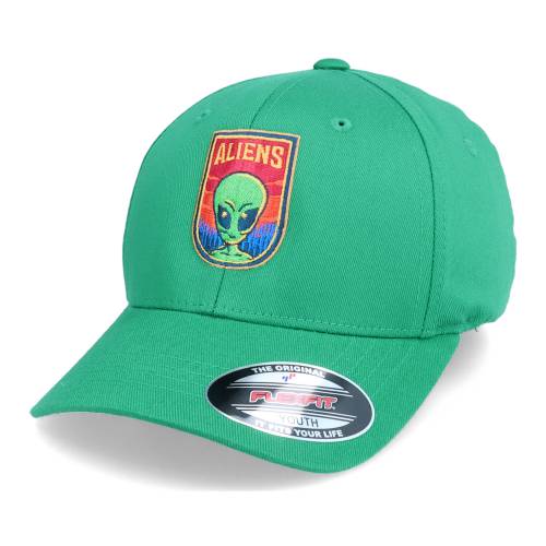 ファッションブランド カジュアル ファッション キャップ 安値 ハット 帽子 ロゴ 緑 商店 グリーン ジュニア ALIENS CAP FLEXFIT KIDS KIDDO LOGO GREEN キッズ