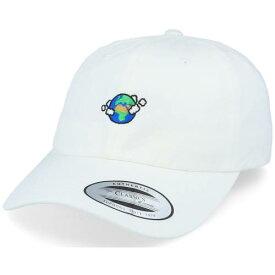 アイコニック 白色 ホワイト キャップ キャップ 帽子 ユニセックス 【 ICONIC PLANET EARTH WHITE DAD CAP 】