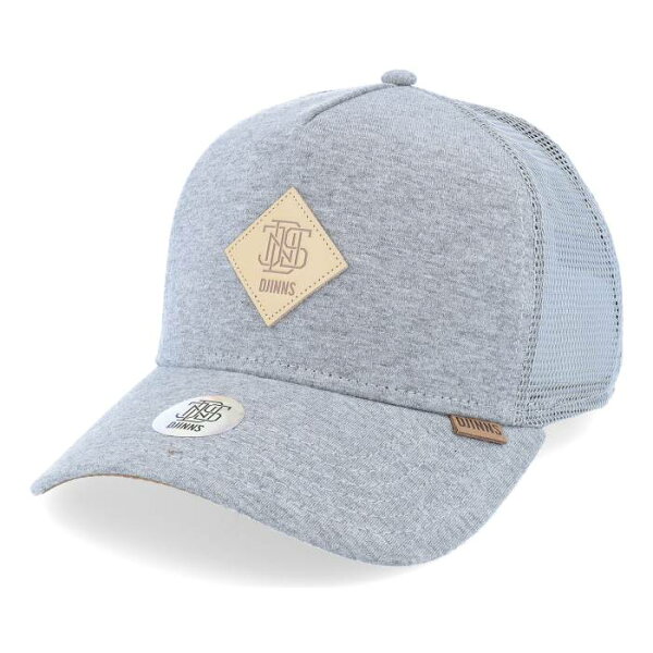 【★スーパーSALE★9/11深夜2時迄】Djinns 【 Hft Cap Jersey Patch Heather Grey Trucker Men Grey 】 キャップ 帽子 ジャージ heather ヘザー 灰色 グレー トラッカー メンズ 灰色 グレー