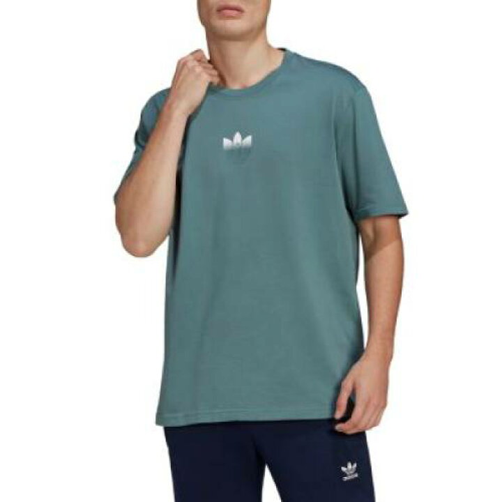 楽天市場 アディダス オリジナルス トレフォイル ロゴ グラフィック Tシャツ Ombr Eacute メンズ Adidas Originals Cotton 3d Trefoil Logo Graphic Tee Hazy Emerald スニケス
