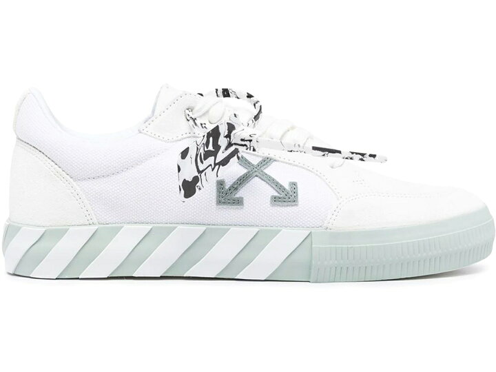 オフホワイト OFF-WHITE スエード スウェード 白色 ホワイト スニーカー 【 OFFWHITE VULC LOW ECO CANVAS SUEDE WHITE SAGE GREEN 】 | スニケス