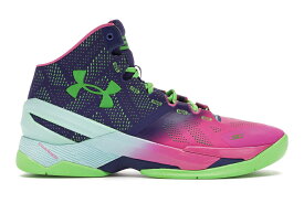 カリー レベル ピンク 紫 パープル アンダーアーマー スニーカー メンズ 【 UNDER ARMOUR UA CURRY 2 NORTHERN LIGHTS / REBEL PINK PURPLE PANIC POISON 】