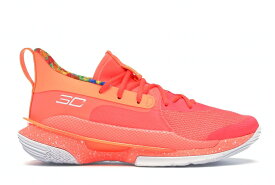 カリー 白色 ホワイト アンダーアーマー スニーカー メンズ 【 UNDER ARMOUR UNDER ARMOUR CURRY 7 SOUR PATCH KIDS PEACH / PEACH WHITE 】