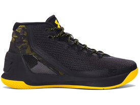 カリー カモ柄 黒色 ブラック アンダーアーマー スニーカー メンズ 【 UNDER ARMOUR UA CURRY 3 SC CAMO / BLACK TAXI 】