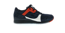 アシックス ゲルライト 紺色 ネイビー スニーカー メンズ 【 ASICS GEL-LYTE III KICKS LAB HIKESHI HANTEN / DARK NAVY DARK NAVY 】