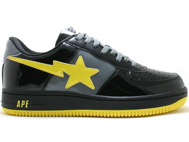 ベイプ ディーシー コミックス 黒色 ブラック 灰色 グレー 黄色 イエロー スニーカー ユニセックス 【 BAPE A BATHING APE STA LOW DC COMICS BATMAN / BLACK GREY YELLOW 】 メンズ