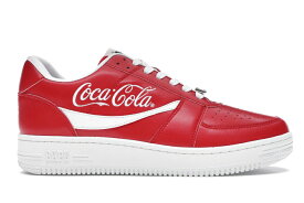 ベイプ 赤 レッド 白色 ホワイト スニーカー メンズ 【 BAPE A BATHING APE STA LOW COCA-COLA RED / RED WHITE 】