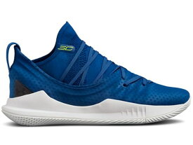 カリー 青色 ブルー 白色 ホワイト アンダーアーマー スニーカー メンズ 【 UNDER ARMOUR UNDER ARMOUR CURRY 5 MOROCCAN BLUE / MOROCCAN BLUE WHITE HI VIS 】