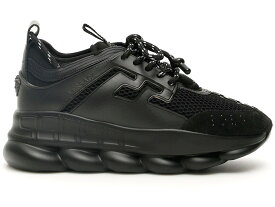 ヴェルサーチェ 黒色 ブラック WOMEN'S スニーカー レディース 【 VERSACE CHAIN REACTION BLACK (WOMEN'S) / BLACK BLACK BLACK 】