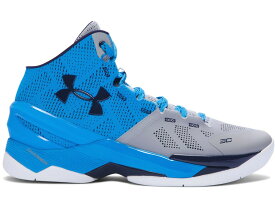 カリー 青色 ブルー 銀色 スチール 紺色 ネイビー アンダーアーマー スニーカー メンズ 【 UNDER ARMOUR UA CURRY 2 ELECTRIC BLUE / STEEL ELECTRIC BLUE MIDNIGHT NAVY 】