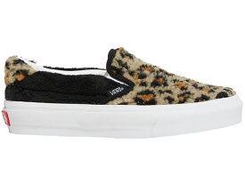 ヴァンズ バンズ スリッポン ヒョウ柄 レオパード 黒色 ブラック WOMEN'S スニーカー レディース 【 VANS SLIP-ON SHERPA LEOPARD (WOMEN'S) / BLACK LEOPARD 】