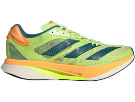 アディダス アディゼロ アディオス プロ ライム 橙 オレンジ レアル スニーカー メンズ 【 ADIDAS ADIZERO ADIOS PRO 2 PULSE LIME FLASH ORANGE / PULSE LIME REAL TEAL FLASH 】