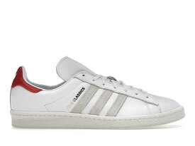 アディダス キャンパス 白色 ホワイト 赤 レッド スニーカー メンズ 【 ADIDAS CAMPUS 80S KITH CLASSICS WHITE RED / WHITE RED 】