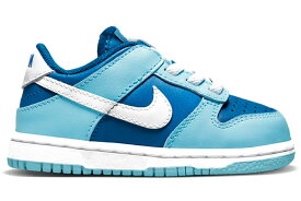 ナイキ ダンク 白色 ホワイト 青色 ブルー ダンクロー ベビー 【 NIKE DUNK LOW ARGON (2022) (TD) / FLASH WHITE ARGON BLUE FLASH 】