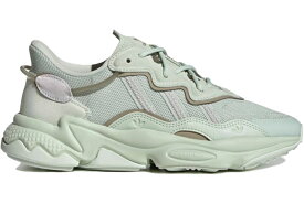 アディダス 緑 グリーン 灰色 グレー WOMEN'S スニーカー レディース 【 ADIDAS OZWEEGO LINEN GREEN (WOMEN'S) / LINEN GREEN DASH GREY FEATHER 】 メンズ