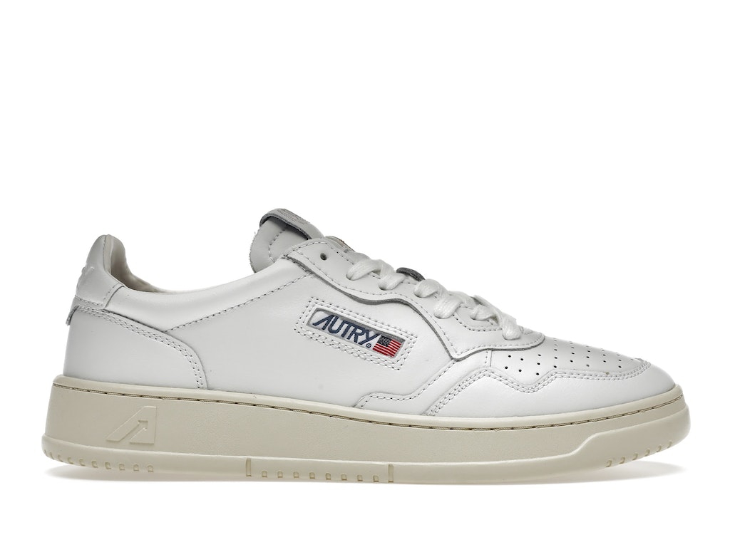 AUTRY レザー スニーカー 【 MEDALIST LEATHER LOW WHITE CREAM 】