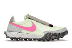 ナイキ ワッフル 黒色 ブラック 緑 グリーン WOMEN'S スニーカー レディース 【 NIKE WAFFLE RACER CRATER BARELY VOLT (WOMEN'S) / BARELY VOLT BLACK POISON GREEN 】