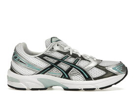 アシックス 白色 ホワイト 黒色 ブラック スニーカー メンズ 【 ASICS GEL-1130 WHITE BLACK TURQUOISE / WHITE BLACK TURQUOISE 】