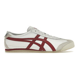 アシックス メキシコ 白色 ホワイト ワイン色 バーガンディー オニツカタイガー スニーカー メンズ 【 ASICS ONITSUKA TIGER MEXICO 66 WHITE BURGUNDY / WHITE BURGUNDY 】