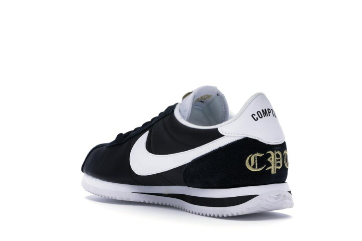 楽天市場 あす楽 ナイキ Nike コルテッツ ナイロン スニーカー Cortez Basic Nylon Compton Black Whitemetallic Gold メンズ スニケス