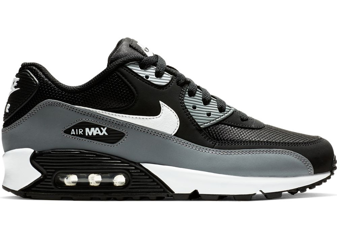 air max 90s black and grey
