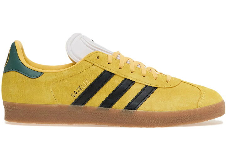 アディダス ガゼル 黄色 イエロー コア 黒色 ブラック スニーカー メンズ ADIDAS GAZELLE JAMAICA FOOTBALL FEDERATION YELLOW CORE BLACK GUM スニケス