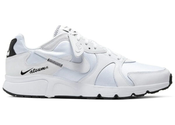 ナイキ 白色 ホワイト 黒色 ブラック スニーカー メンズ NIKE ATSUMA WHITE / WHITE BLACK WHITE