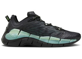 リーボック ジグ 黒色 ブラック コア 灰色 グレー スニーカー メンズ REEBOK ZIG KINETICA II BLACK NEON MINT / CORE BLACK NEON MINT COLD GREY 6