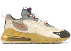 ナイキ マックス リアクト クリーム エアマックス トラヴィススコット スニーカー メンズ NIKE AIR MAX 270 REACT ENG TRAVIS SCOTT CACTUS TRAILS / LIGHT CREAM DARK HAZEL MICA