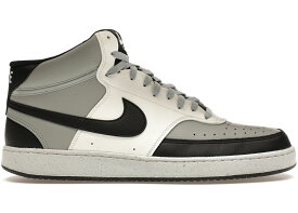 ナイキ コート ミッド 灰色 グレー 黒色 ブラック スニーカー メンズ NIKE COURT VISION MID NEXT NATURE LIGHT SMOKE GREY / LIGHT SMOKE GREY SAIL BLACK