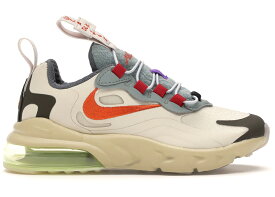ナイキ マックス リアクト クリーム エアマックス トラヴィススコット ジュニア キッズ NIKE AIR MAX 270 REACT TRAVIS SCOTT CACTUS TRAILS (PS) / LIGHT CREAM STARFISH DARK HAZEL ベビー マタニティ スニーカ