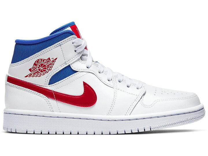 楽天市場 ナイキ ジョーダン Jordan ミッド 白色 ホワイト 赤 レッド レディース Redゲームロイヤル 青 ブルー スニーカー Red 1 Mid White Royal Womens University スニケス
