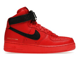 ナイキ ハイ 赤 レッド 黒色 ブラック エアフォース スニーカー メンズ 【 NIKE AIR FORCE 1 HIGH 1017 ALYX 9SM RED BLACK / RED BLACK 】