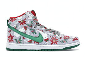 ナイキ エスビー ダンク ハイ クリスマス トレーナー 灰色 グレー ヘザー 緑 グリーン ダンクハイ スニーカー メンズ 【 NIKE SB DUNK HIGH CONCEPTS UGLY CHRISTMAS SWEATER GREY / GREY HEATHER PINE GREEN 】