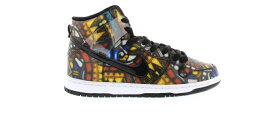 ナイキ エスビー ダンク ハイ 赤 レッド 黒色 ブラック 白色 ホワイト ダンクハイ スニーカー メンズ 【 NIKE SB DUNK HIGH CONCEPTS STAINED GLASS / GYM RED BLACK WHITE 】