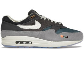ナイキ マックス 灰色 グレー 青色 ブルー 白色 ホワイト エアマックス スニーカー メンズ NIKE AIR MAX 1 KASINA WON-ANG GREY / GREY BLUE OFF WHITE