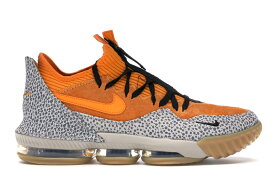 ナイキ レブロン サファリ 黒色 ブラック スニーカー メンズ 【 NIKE LEBRON 16 LOW ATMOS SAFARI / KUMQUAT STARFISH BLACK STRING 】