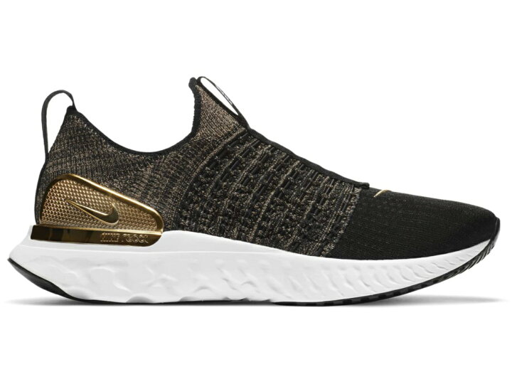 楽天市場 ナイキ Nike リアクト ラン フライニット プレミアム 黒色 ブラック ゴールド レディース スニーカー Premium React Phantom Run Flyknit Black Metallic Gold Womens White スニケス