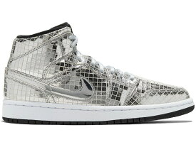 ナイキ ジョーダン ミッド 銀色 シルバー WOMEN'S スニーカー レディース 【 JORDAN 1 MID SE DISCO METALLIC SILVER (WOMEN'S) / METALLIC SILVER METALLIC SILVER 】